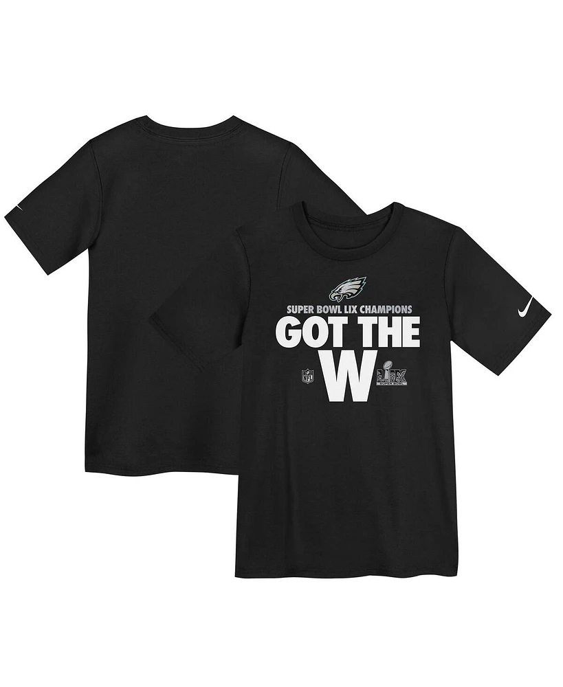 Nike Preschool Black Philadelphia Eagles Super Bowl Lix Champions Parade T-Shirt