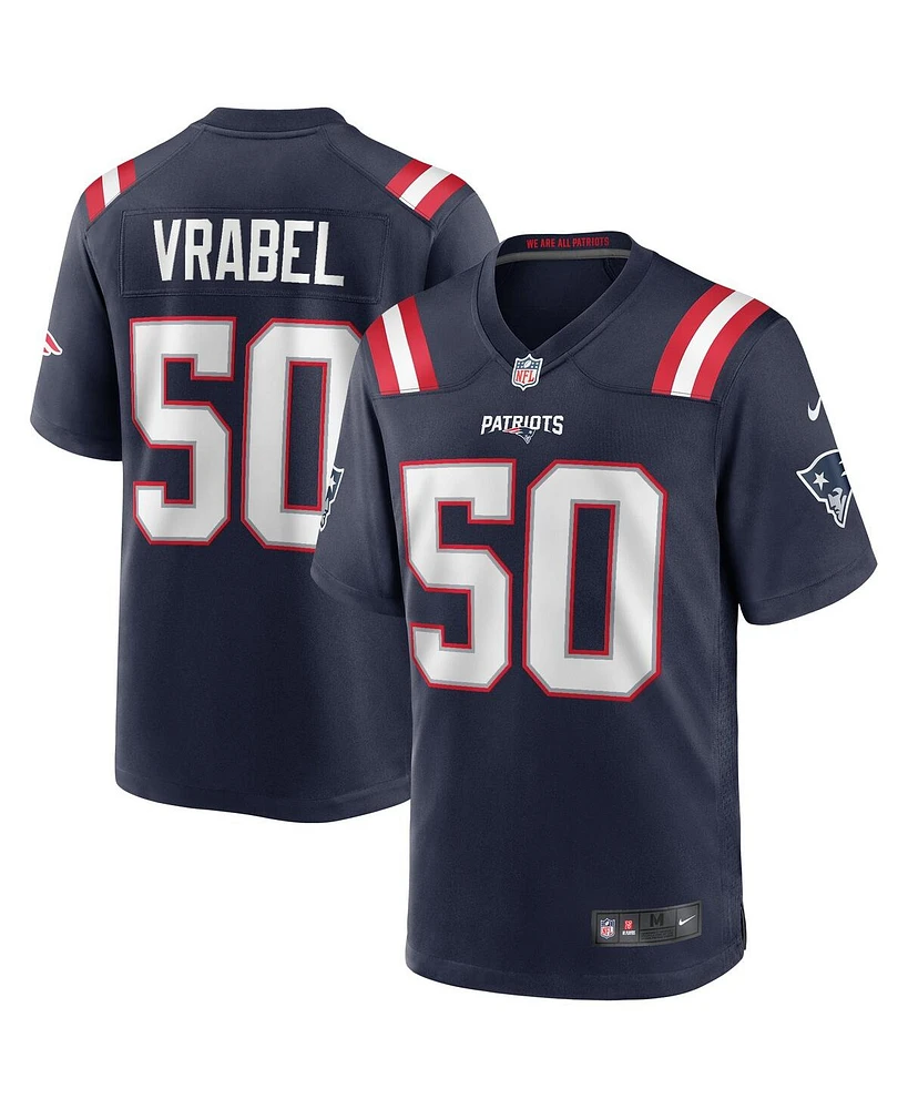 Nike Men's Mike Vrabel Navy New England Patriots Game Retired Player Jersey