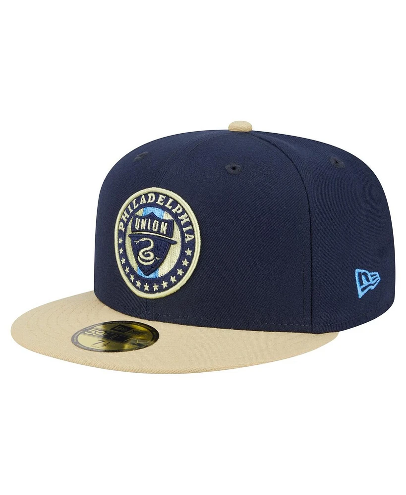 New Era Men's Navy Philadelphia Union 2025 Kickoff 59FIFTY Fitted Hat