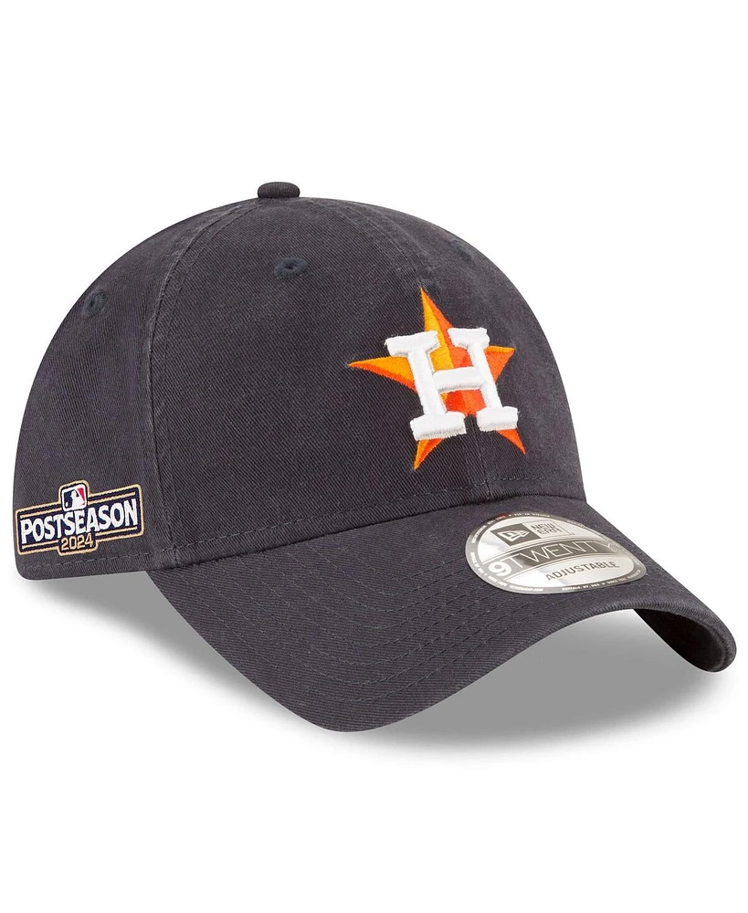 New Era Men's Navy Houston Astros 2024 Mlb Postseason Side Patch 9TWENTY Adjustable Hat