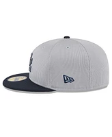 New Era Men's Gray/Navy Washington Nationals 2025 Batting Practice 59FIFTY Fitted Hat