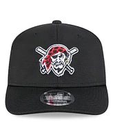 New Era Men's Black Pittsburgh Pirates 2025 Spring Training 9SEVENTY Stretch-Snap Hat