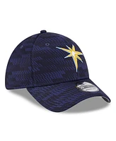 New Era Men's Navy Tampa Bay Rays 2025 Mlb Clubhouse 39THIRTY Flex Hat