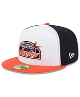 New Era Men's Navy/Orange Houston Astros 2025 Mlb Clubhouse 59FIFTY Fitted Hat