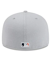 New Era Men's Gray Detroit Tigers 2025 Mlb Clubhouse 59FIFTY Fitted Hat