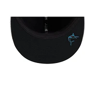 New Era Men's Gray Miami Marlins 2025 Mlb Clubhouse 59FIFTY Fitted Hat