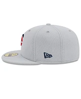 New Era Men's Gray Minnesota Twins 2025 Mlb Clubhouse 59FIFTY Fitted Hat