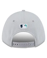 New Era Men's Gray Seattle Mariners 2025 Mlb Clubhouse 9FORTY M-Crown Adjustable Hat