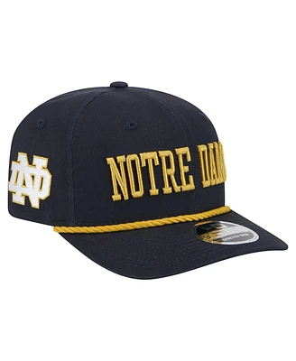 New Era Men's Navy Notre Dame Fighting Irish 9SEVENTY Stretch-Snap Adjustable Hat