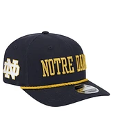 New Era Men's Navy Notre Dame Fighting Irish 9SEVENTY Stretch-Snap Adjustable Hat