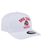 New Era Men's White Ohio State Buckeyes 9SEVENTY Team Stretch-Snap Adjustable Hat