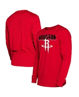 New Era Men's Red Houston Rockets 2024/25 City Edition Long Sleeve T-Shirt