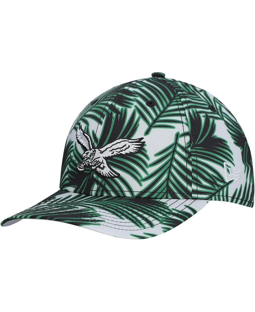 New Era Men's Gray Philadelphia Eagles Palms 39THIRTY Flex Hat