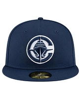 New Era Men's Navy La Clippers 59FIFTY Fitted Hat