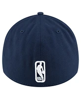 New Era Men's Navy La Clippers Logo 39THIRTY Flex Hat