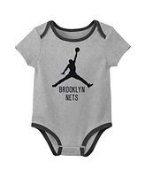 Jordan Baby Boys and Girls 3-Piece Brooklyn Nets Statement Edition Bodysuit Set