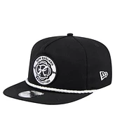 New Era Men's Black New England Revolution 2024 Kick Off Collection Golfer Snapback Hat