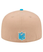 New Era Men's Tan Carolina Panthers Logo Main 59FIFTY Fitted Hat