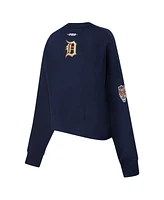 Pro Standard Women's Navy Detroit Tigers Game Day Classics Crewneck Pullover Sweatshirt