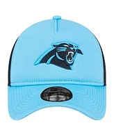 New Era Big Boys and Girls Blue Carolina Panthers A-Frame 9FORTY Trucker Adjustable Hat