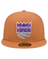 New Era Men's Tan Sacramento Kings Color Pack 59FIFTY Fitted Hat