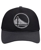 Pro Standard Men's Black Golden State Warriors Paint the City Pinch Front Snapback Hat