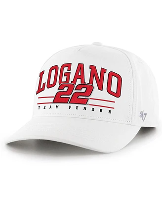 '47 Brand Men's White Joey Logano Roscoe Hitch Adjustable Hat