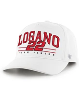 '47 Brand Men's White Joey Logano Roscoe Hitch Adjustable Hat