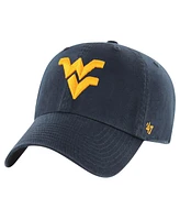 '47 Brand Big Boys and Girls Navy West Virginia Mountaineers Clean Up Adjustable Hat