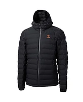 Cutter & Buck Men's Black Texas Longhorns Alumni Logo Mission Ridge Eco Insulated Puffer Full-Zip Jacket