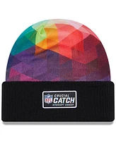 New Era Big Boys and Girls Black Carolina Panthers 2023 Nfl Crucial Catch Cuffed Knit Hat
