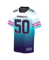 Formula 1 Men's White/Blue Neon Nights Gradient Foundation Jersey