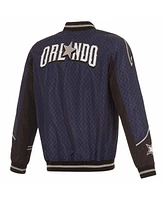 Jh Design Men's Navy Orlando Magic 2023/24 City Edition Full-Zip Bomber Jacket