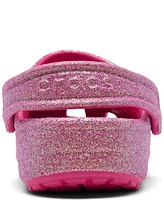 Crocs Little Girls Classic Glitter Clogs from Finish Line