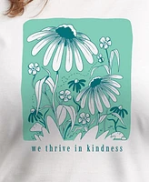 Hybrid Apparel Trendy Plus Thrive Kindness Graphic Crew Neck T-Shirt