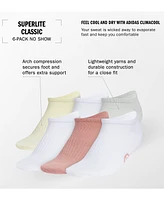 adidas Women's 6-Pk. Superlite Classic No Show Socks 5159140A