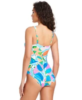 Beyond Control Women's Captiva Island Zip-Front One-Piece Swimsuit