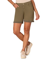 Democracy Petite "Ab" Solution Mid Rise Cuffed Shorts