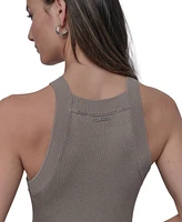Dkny Jeans Women's Ribbed Knit Sleeveless Bodycon Dress - Kxr