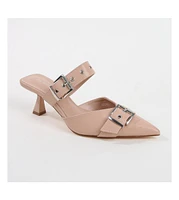 Archer Double Buckle Mule Heel