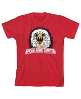 Cobra Kai Boys Eagle Fang Karate Youth Red Graphic Tee - L