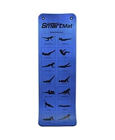 Prism Fitness 16mm Thick Smart Self-Guided Stretching and Exercise Mat, Blue