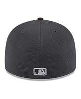 New Era Men's Gray/Brown San Diego Padres 2025 Batting Practice Low Profile 59FIFTY Fitted Hat