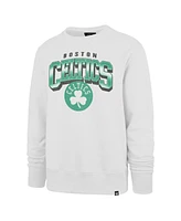 '47 Brand Men's Cream Boston Celtics Big Tall Spotlight Headline Pullover Sweatshirt