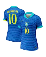Nike Women's Neymar Jr. Blue Brazil National Team 2024 Away Stadium Replica Player Jersey
