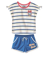 Disney Toddler and Little Girls 2-Piece Daisy Duck Cvc T-Shirt Short Set