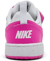 Nike Toddler Girls Court Borough Low Recraft Fastening Strap Casual Sneakers from Finish Line