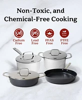 Alva Maestro 7-Piece Nonstick Cookware Set - Pfas/Pfoa/Ptfe-Free Pots & Pans for All Stovetops - Oven & Induction Safe