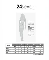 24seven Comfort Apparel Women's V Neck Empire Waist Cap Sleeve Maxi Dress