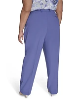 Calvin Klein Plus Lux Modern Fit Wide-Leg Pants